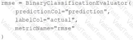 Databricks-Machine-Learning-Associate Question 22