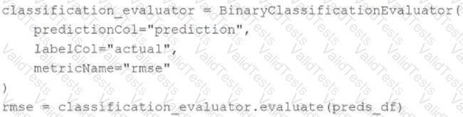 Databricks-Machine-Learning-Associate Question 22
