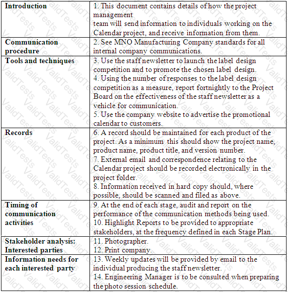 Prince2-Practitioner Question 70